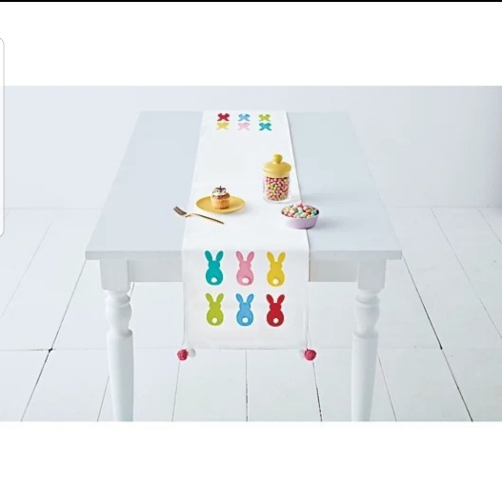 NEW! Spring / Easter Reversible Table Runner 14 x 90"